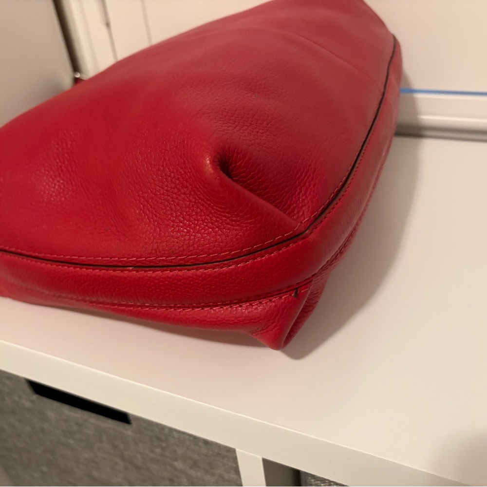 Coach Vibrant Red Hobo Bag - Picture 8 of 10
